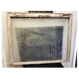 Antique Wood Frame Window 35" x 42"