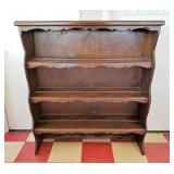 Solid Wood 4-Shelf Early American Hutch