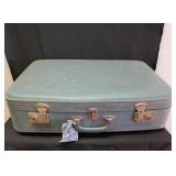 Vintage Small Blue Suitcase