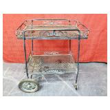 Beautiful Wrought Iron Garden Cart