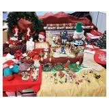 Collection of Christmas Ornaments, Wreaths, Elves