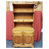 Cushman Colonial Cupboard with 3 Shelf Hutch