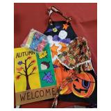 Fall & Halloween Flags, Apron, Bonnet