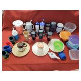 Mixed Lot Plastic Containers - Mugs - Pitcher