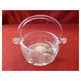 Stunning Handblown Glass Basket