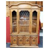 Thomasville Wood China Cabinet Glass Shelves 1974