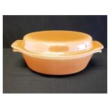 Anchor Hocking Fire King Peach Luster Casserole