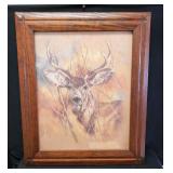Framed Print Deer Head Print by K. Maroon