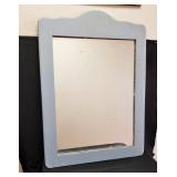 Vintage Wood Frame Hanging Mirror