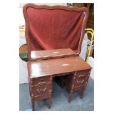 Antique Dressing Table with Large Mirror