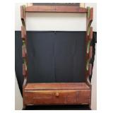 Hanging Wood Rifle Rack with Storage