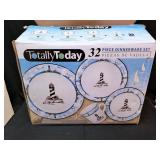 Totally Today 32 Piece Dinnerware Set Lighthouse