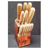 Britannia Forge Knife & Wood Block Set