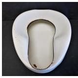 Jones Relax Metal & Ceramic Enameled Bed Pan