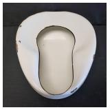 Jones Relax Metal & Ceramic Enameled Bed Pan