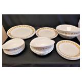 Small Collection Corelle Dishes - Butterfly Gold