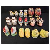 9 Sets of Novelty Salt & Pepper Shakers