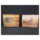 Two Western Style Art Prints Both 8" x 10"
