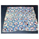Vintage Handsewn Quilt 63" x 72"