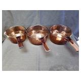 Set of 3 Corning Ware Vision Saucepans