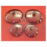 Pyrex - Corning Amber Glass Lids