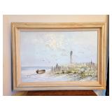 Original Oil Painting - Lighthouse - Foster