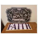 (2) Inspirational Wall Hangings