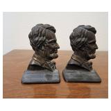 Set of Metal Abraham Lincoln Bookends