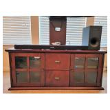 Cherry Finish TV Stand & Entertainment Center