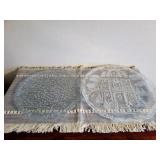 (2) Holiday Glass Serving Platters