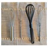 Mixed Lot Metal & Nylon Whisks