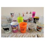Collection of Various Decorative Shot Glasses