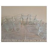 Mixed Lot Clear Glass Tumblers