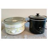 (2) Removable Insert Crock Pots