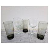 Mixed Lot Wine & "H" Engraved Glasses