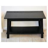 Wood Two Shelf Entertainment Center - TV Stand