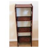 Texas Themed Wood Curio Shelf