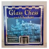 Glass Chess & Checkers Boxed Set