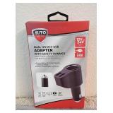 Auto Drive Dual 12V/24V USB Adapter Safety Hammer