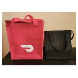 Two Small Insulated Food Delivery Bags