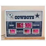 Dallas Cowboys Scoreboard Clock w/ Red Display