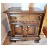 Matching Set of Wood Door & Drawer Night Stands