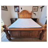 Full-Size Pine Cannonball Style Head & Footboard