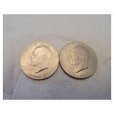 1972 & 1976 Eisenhower Dollar Coins