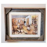 Barnwood Framed Homespun Print