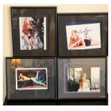(4) 12" x 14" Framed Autographed Cheesecake Photos