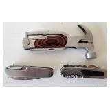 Hammer Multi-Tool & 2 Utility Pocketknives