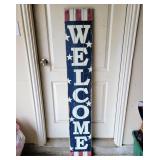 4 Ft. Painted Barnwood Welcome Sign