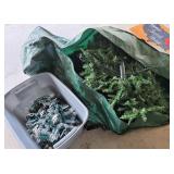 Christmas Tree & Tub of Outdoor Lights