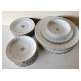 Selection of Plates & Saucers Royal Swirl China